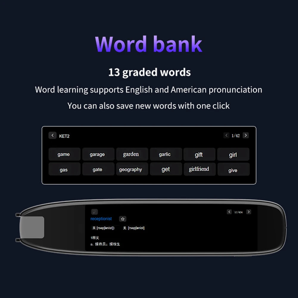 Translation Pen 142 Languages Smart Scanner Translator