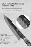 SHANGDAO 67 Layers Damascus Chef Knife 8", Professional Kitchen