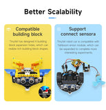 Micro:Bit V2 Smart Mini Robot Car Kit Coding for Kids Science Building Kit Learning Educational STEM Toy DIY Electronic Project