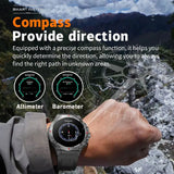 Military Grade AMOLED Smart Watch Men GPS Positioning 500 mAh Large Battery Health Monitoring 100+ Sports Mode Smartwatch 2025