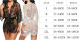 New Sexy Women Lingerie Lace Ruffles Robe See-through Babydoll