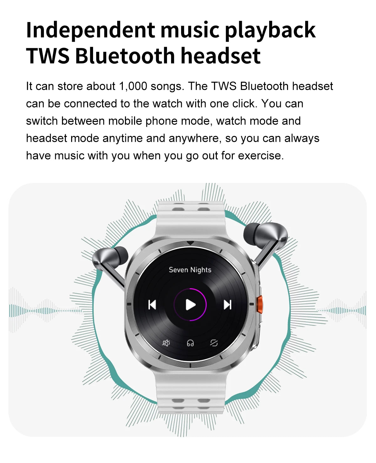 2025New Galaxy Watch 7 Ultra Smart Watch Men 32GB Memory GPS NFC 1.5