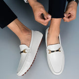 Men's Leather Shoes Drving Shoes Soft Comfortable Slip on Office Man Formal Shoes