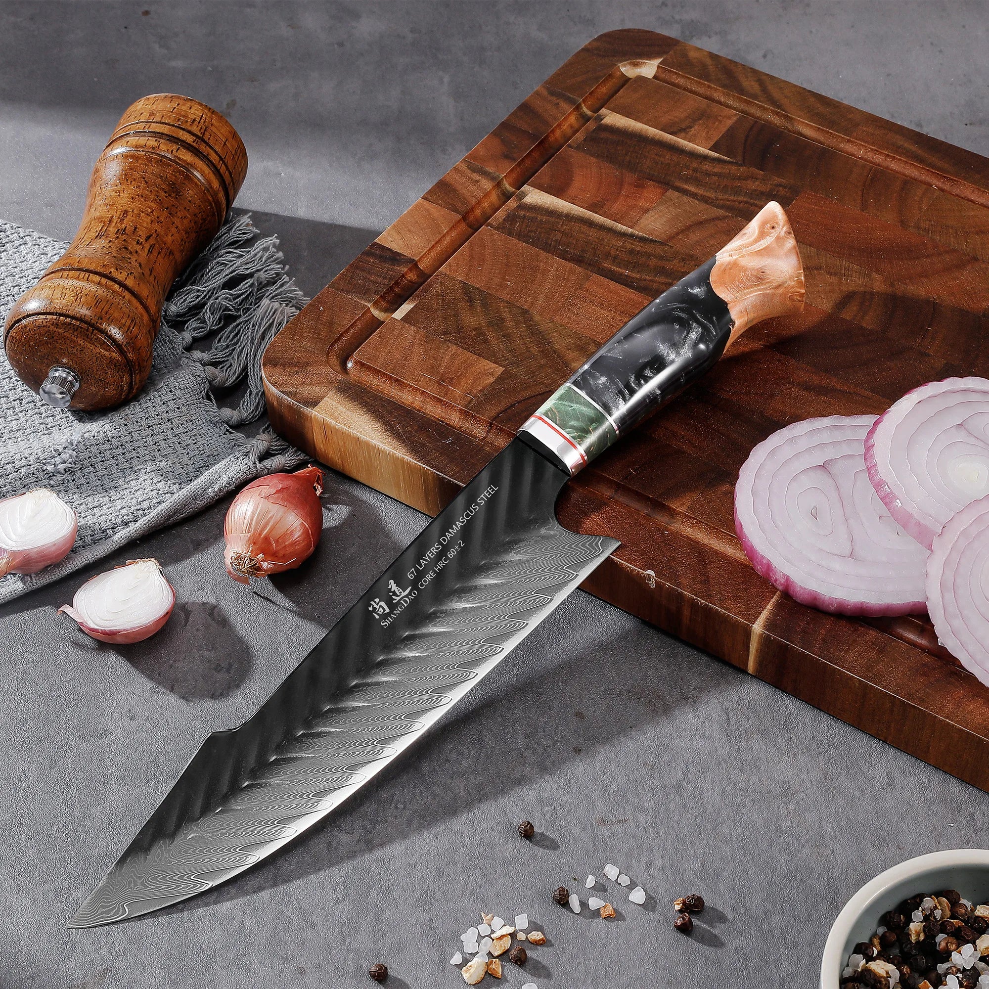 SHANGDAO 67 Layers Damascus Chef Knife 8