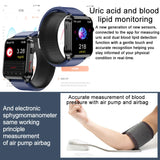 Medical grade smartwatch 2025 Air Pump Bluetooth call health watch True Accurately Blood Pressure Uric Acid Blood Lipids watch