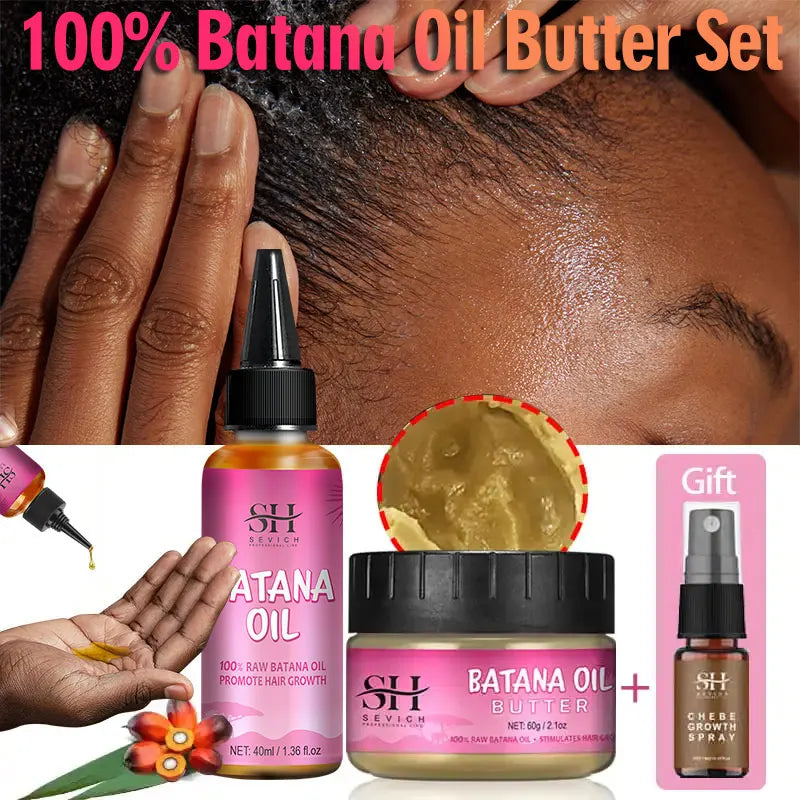 Hair Growth Set Batana Oil Fast Hair Growing Spray