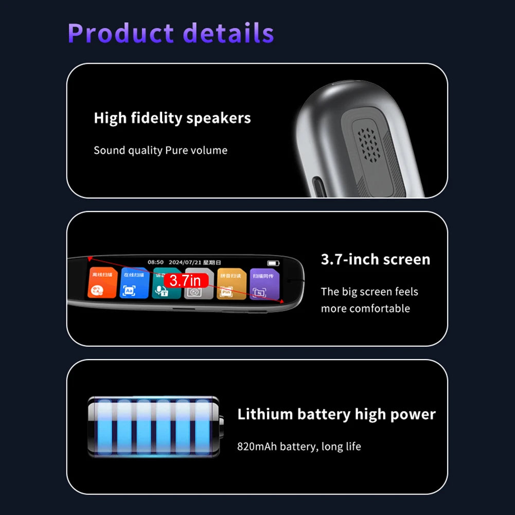 Translation Pen 142 Languages Smart Scanner Translator