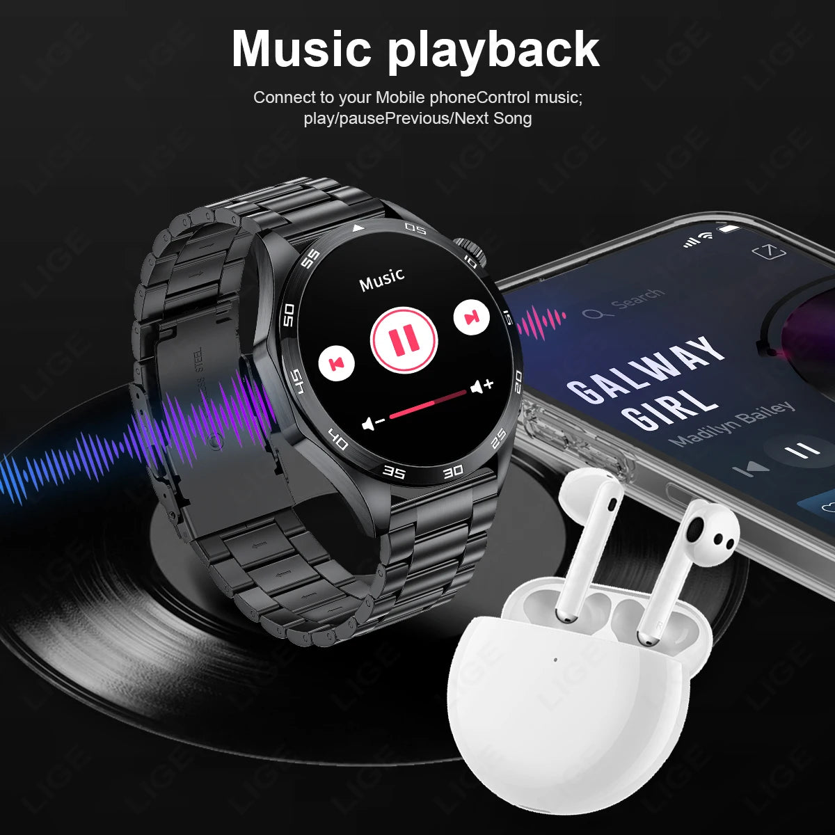 2025 New Smart Watch with ECG Men Blood Pressure Heart Rate Monitoring Sports Watch Bluetooth Call Health Smartwatch for Xiaomi