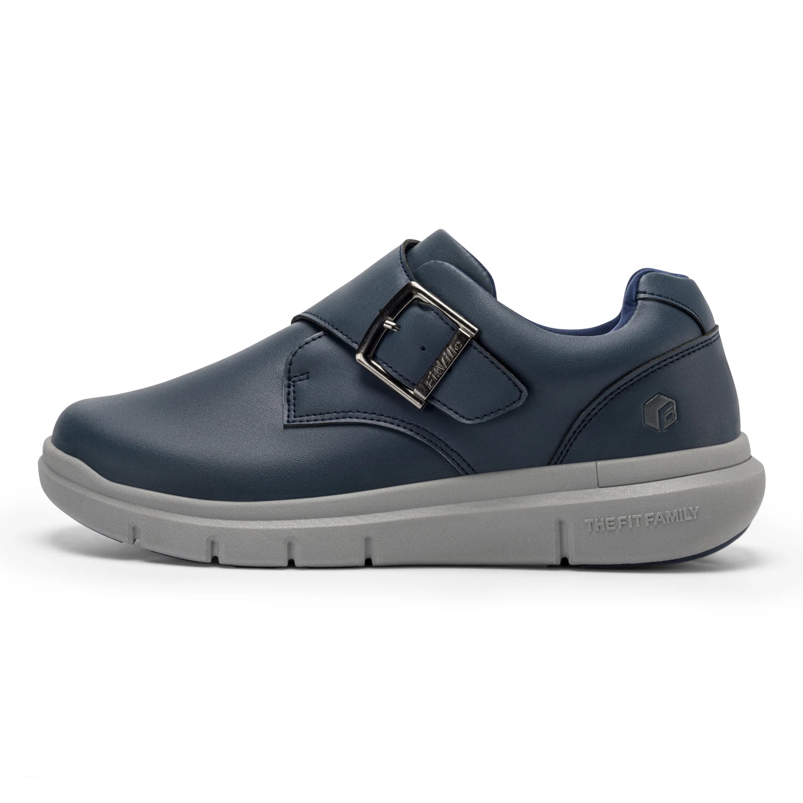 FitVille Men's Leather Shoes Wide Shoes for Swollen Feet Men's Diabetic Walking Shoes for Outdoor Business Walking Shoe