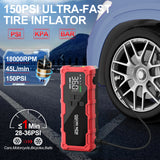Jump Starter with Air Compressor 150PSI, 7000/8000A Portable