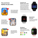 2025 GPS Smartwatch NFC Smart Watch Bluetooth Call Health Monitor Men Women Fitness Bracelet Series 10 for Android Apple Phone