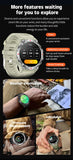 Military Grade AMOLED Smart Watch Men GPS Positioning 500 mAh Large Battery Health Monitoring 100+ Sports Mode Smartwatch 2025