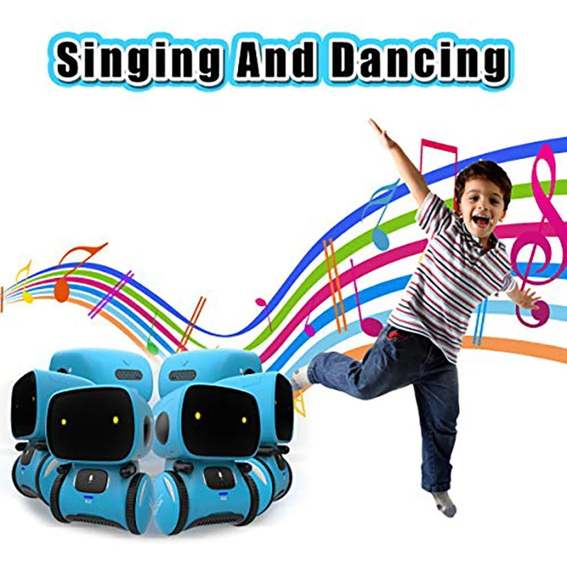 Emo Robot Smart Robots Dance Voice Command Sensor, Singing, Dancing, Repeating Robot Toy for Kids Boys and Girls Talkking Robots