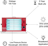 Ultraviolet Tanning lamp For Indoor Adjustable