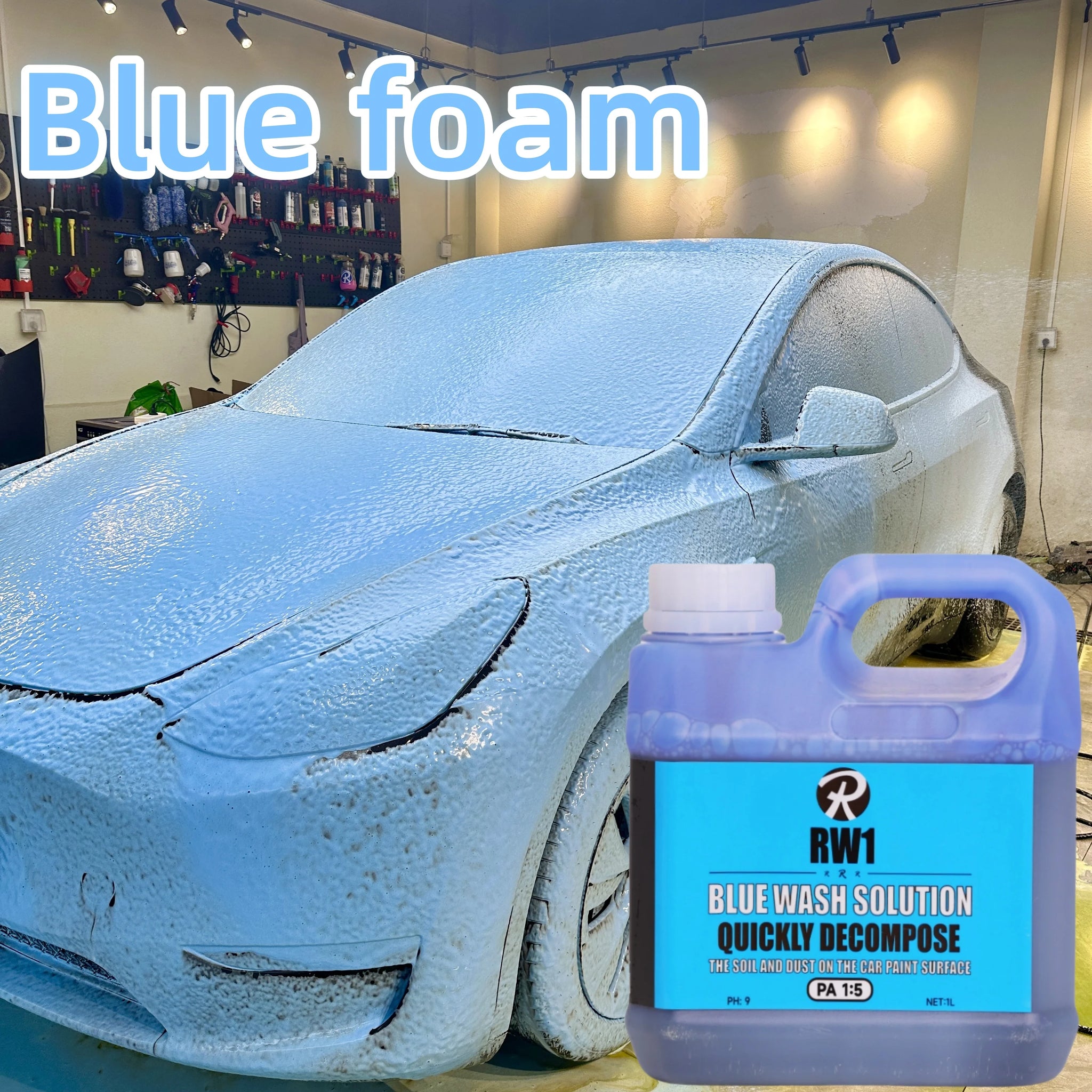 Foaming Car Wash Soap, High-Suds pH-Balanced Car Shampoo,