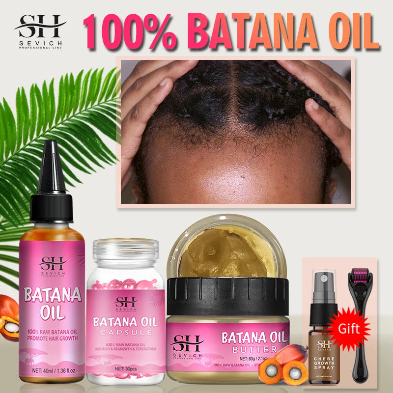 Hair Growth Set Batana Oil Fast Hair Growing Spray