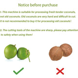 Manual Coconut Opener Machine, Commercial Desktop Stainless Steel