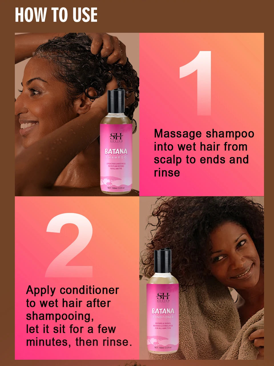 Hair Growth Set Batana Oil Fast Hair Growing Spray