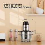 Electric Food Processor with Meat Grinder & Vegetable Chopper