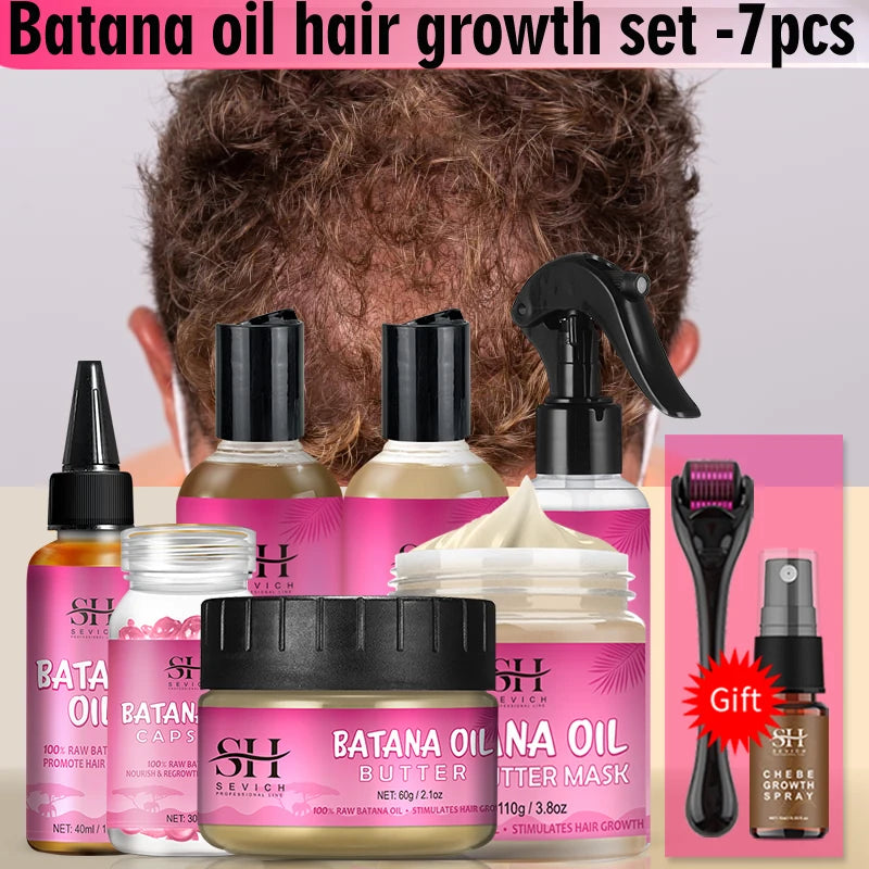 Hair Growth Set Batana Oil Fast Hair Growing Spray