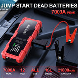 Jump Starter with Air Compressor 150PSI, 7000/8000A Portable