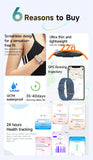 LIGE 2025 Smart Band Watch Heart Rate Health Monitoring Pedometer Sport Fitness Tracker Electronic Bracelet Men Smartwatch Women