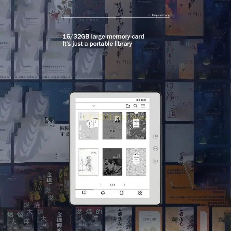 E56B Portable Open System E Reader EInk Display Book Long Battery 1GB 32GB Storage