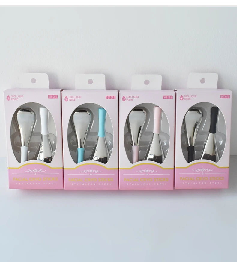 Mini 2Pcs Facial Cryo Sticks Skin Care Ice Globes