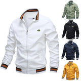 Bomber Casual Embroidered Jacket Men Autumn Outerwea