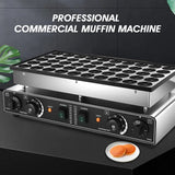 Electric Muffin Maker Timer Stainless Steel Non-Stick Pancakes