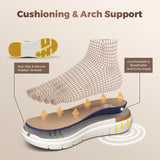 FitVille Men's Leather Shoes Wide Shoes for Swollen Feet Men's Diabetic Walking Shoes for Outdoor Business Walking Shoe