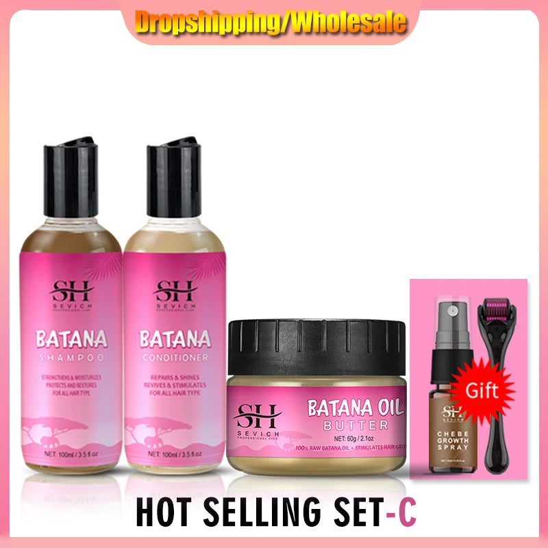 Hair Growth Set Batana Oil Fast Hair Growing Spray