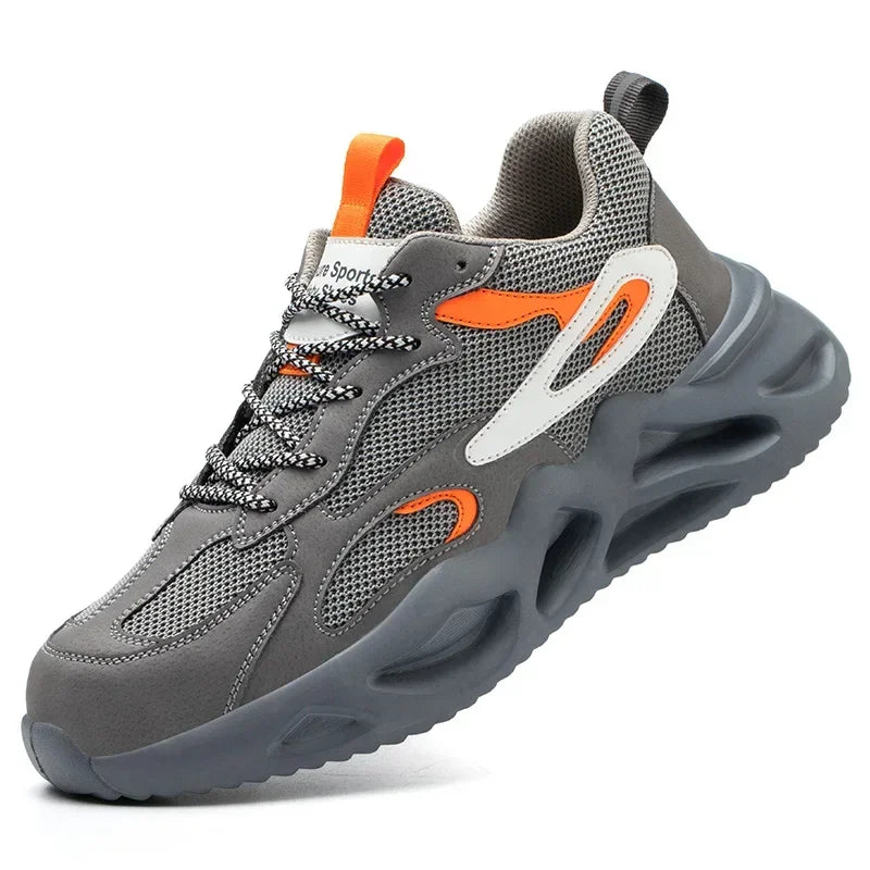 New 2023 Fashion Lightweight Security Protective Safety Wrok Shoes For Men Anti-smashing Sneakers Breathable Male Footwear