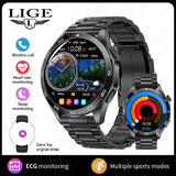 2025 New Smart Watch with ECG Men Blood Pressure Heart Rate Monitoring Sports Watch Bluetooth Call Health Smartwatch for Xiaomi