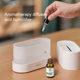 180 ML Aroma Diffuser Perfume Air Humidifier With LED Lighting Flame Lamp Essential Oil Aromatherapy Machine Cool Mist Fogger