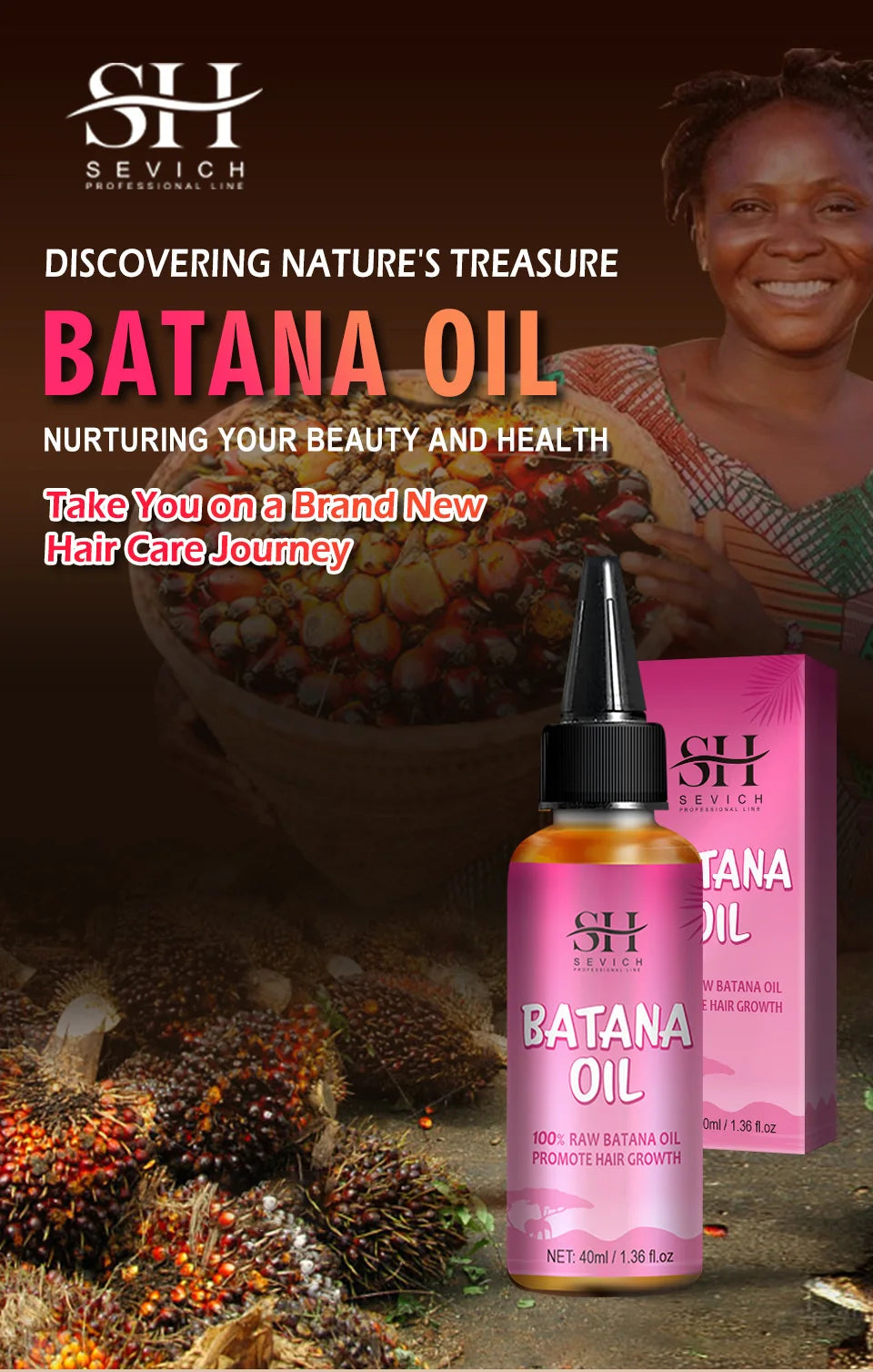 Hair Growth Set Batana Oil Fast Hair Growing Spray