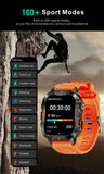 New LIGE Voice Assistant Calling Smartwatch 1.96 inch AMOLED Display Smart Watch 24H Health Monitoring Sports Smartwatch for Men