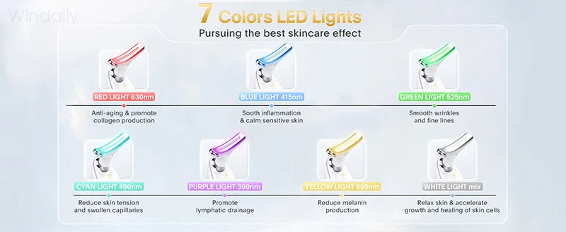 7 Colors LED Neck Face Massager Face Sculpting Tools