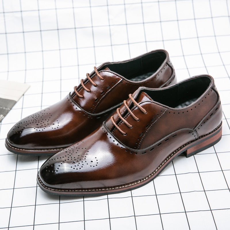 High Quality Business Formal Leather Shoes Mens Casual Dress Shoes