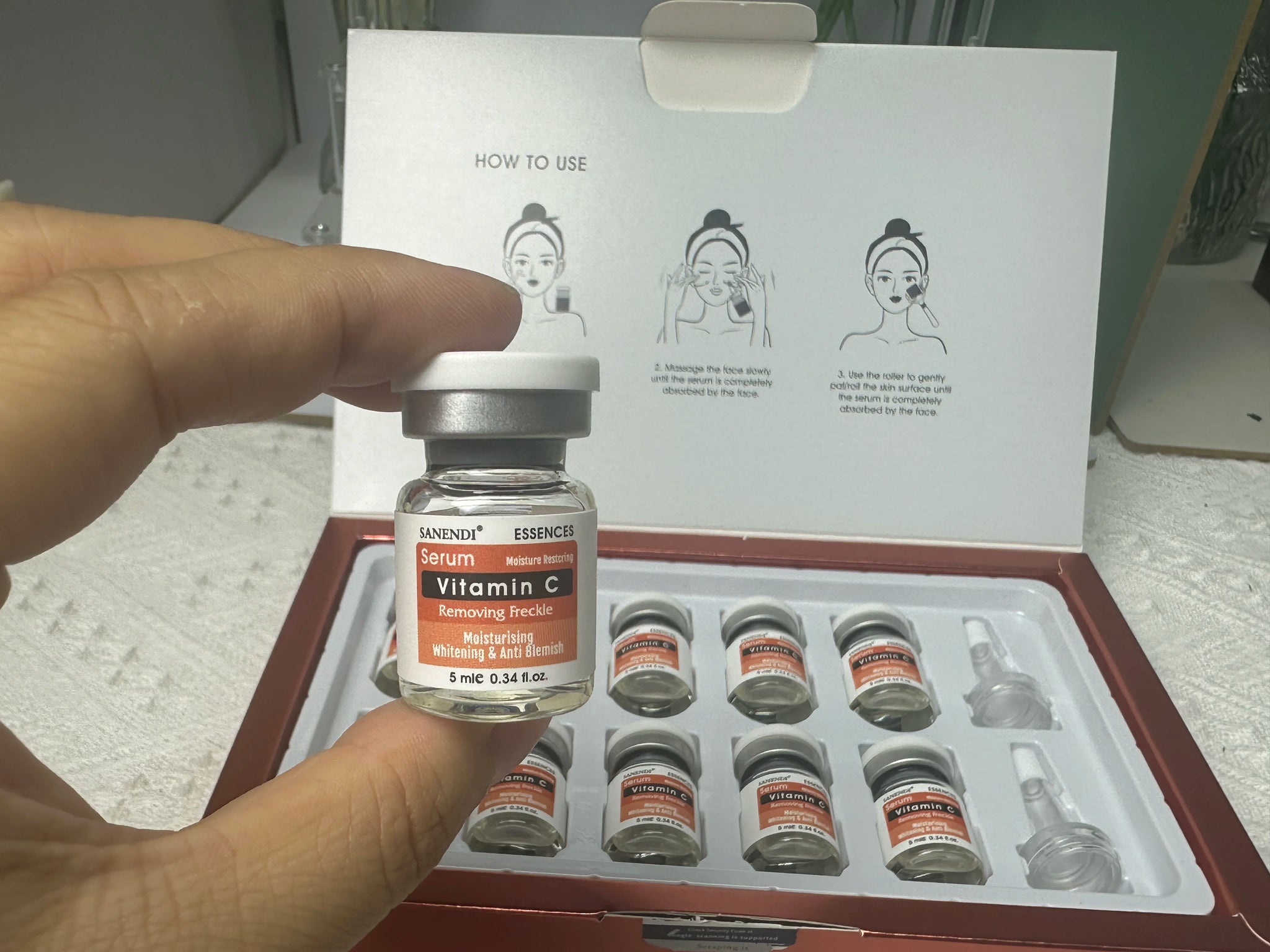 10pcs/Box Six Peptide Ampoule Hyaluronic acid Serum