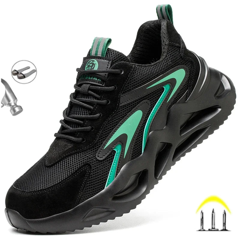 New 2023 Fashion Lightweight Security Protective Safety Wrok Shoes For Men Anti-smashing Sneakers Breathable Male Footwear