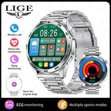 2025 New Smart Watch with ECG Men Blood Pressure Heart Rate Monitoring Sports Watch Bluetooth Call Health Smartwatch for Xiaomi