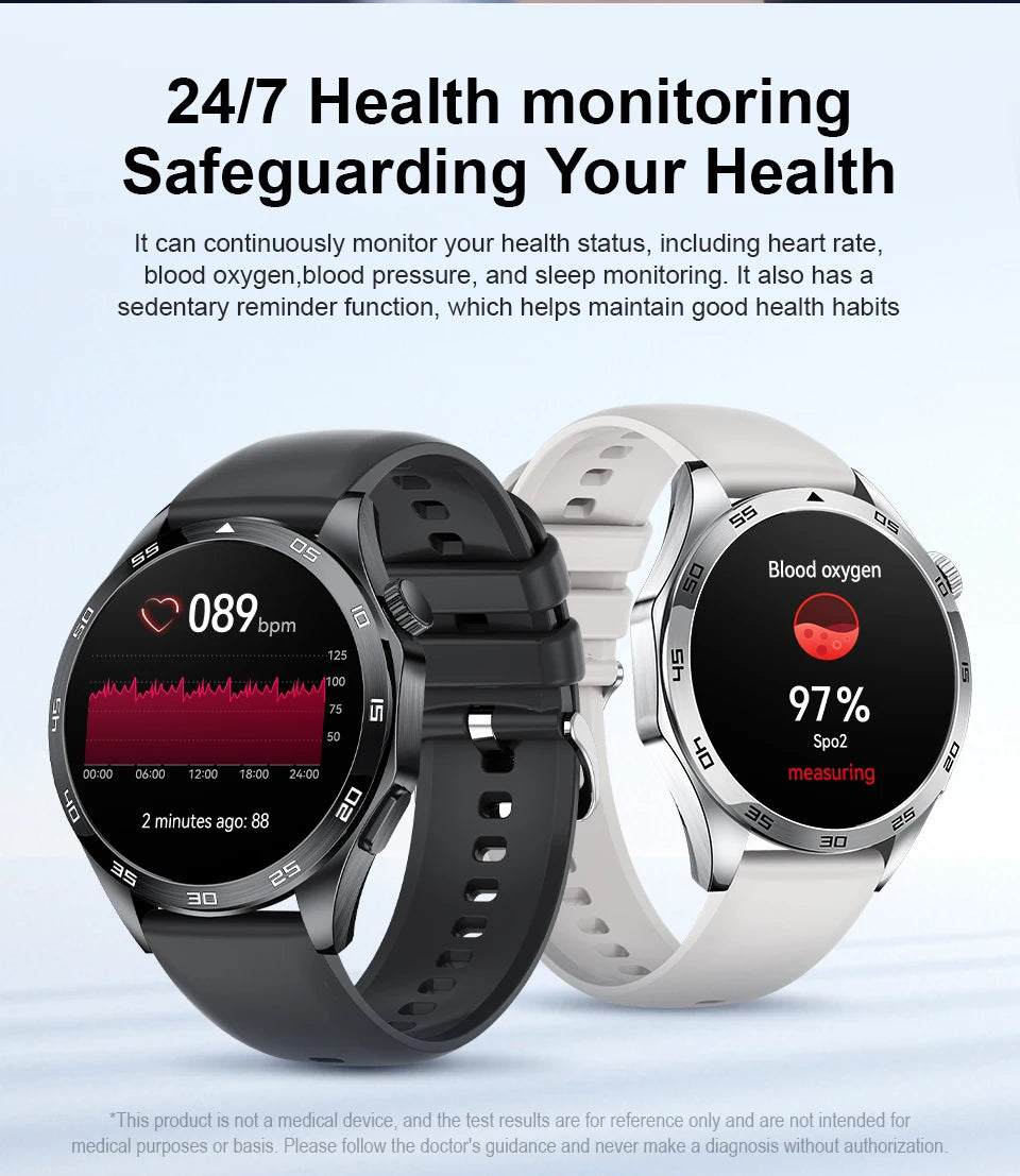 2025 New Smart Watch with ECG Men Blood Pressure Heart Rate Monitoring Sports Watch Bluetooth Call Health Smartwatch for Xiaomi