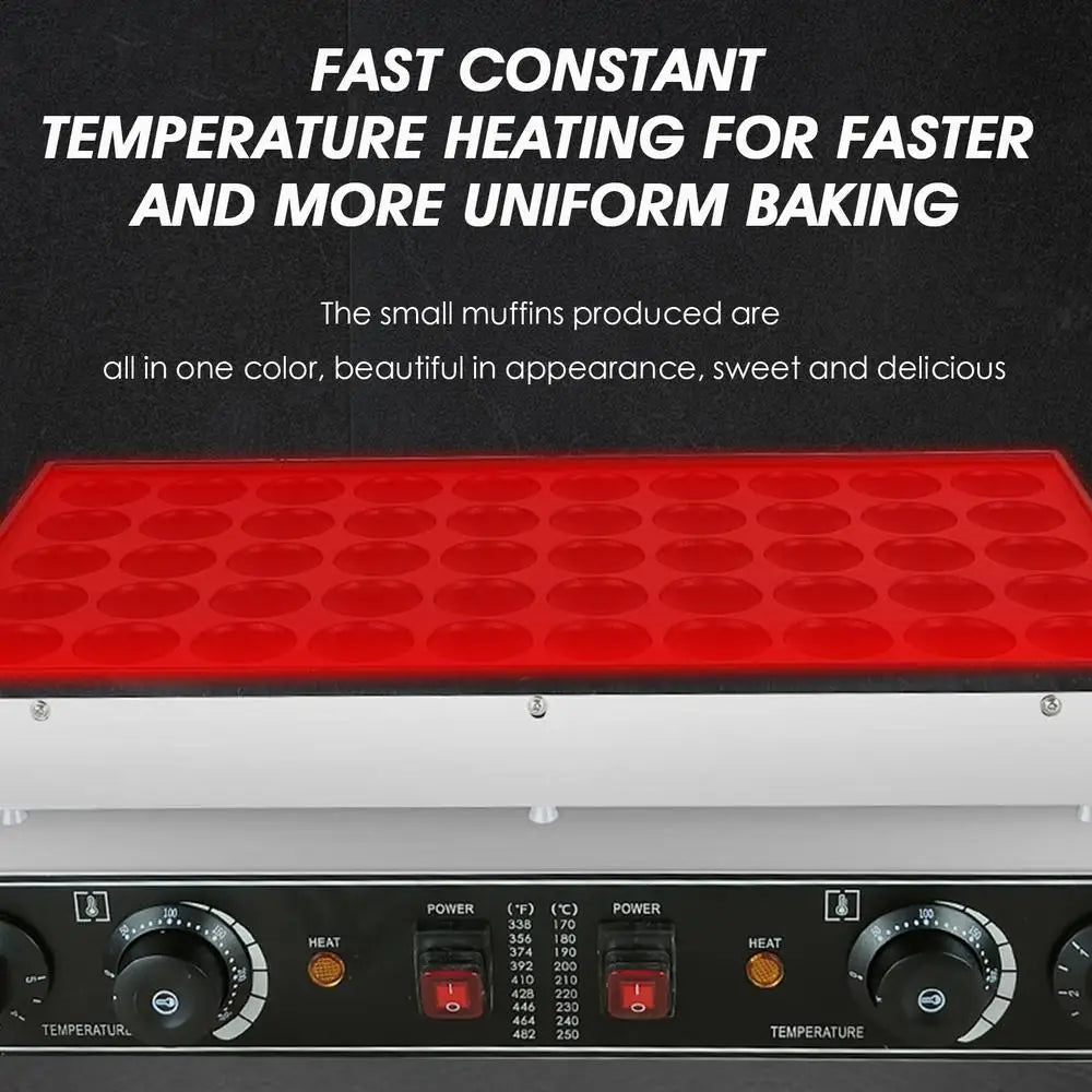 Electric Muffin Maker Timer Stainless Steel Non-Stick Pancakes