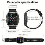 LED Display, Altimeter, Barometer, 100+ Sports Modes, 300mAh Battery,